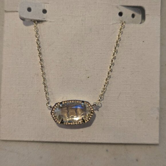 Kendra Scott Necklace 18 inches Unused~ Clear - Picture 2 of 3